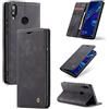 Cracedily Cover per Huawei P Smart 2019 / Honor 10 Lite Case, Custodia Cover Pelle Premium Portafoglio con Porta Carte Magnetica Supporto Protezione Flip Case Custodia per Huawei P Smart 2019, Nero