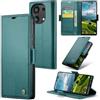 Rerzoiro Cover per Xiaomi Redmi Note 13 Pro 4G Custodia Portafoglio [Blocco RFID] Premium Pelle PU Wallet Case Flip Libro con Porta Carte Slot Supporto Flip Case per Redmi Note 13 Pro 4G, Blu-verde