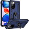 Max Power Digital MPD Cover per Xiaomi Redmi Note 11 Pro con Girevole Anello 360 Gradi Custodia Magnetica Antiurto Rigida Resistente Protettiva Case Bumper Ring (Xiaomi Redmi Note 11 Pro, Blu)