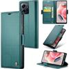 Rerzoiro Cover per Xiaomi Redmi Note 12 4G Custodia Portafoglio [Blocco RFID] Premium Pelle PU Wallet Case Flip Libro con Porta Carte Slot Supporto Flip Case per Xiaomi Redmi Note 12 4G, Blu-verde