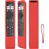 CTRLBETTER Custodia per telecomando in silicone compatibile con Philips HR45B-GJ01 BRC0984501 HR45B-GJ06 YKF474-B013 TV telecomando copertura protettiva antiurto con cordino (Rosso)