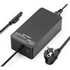 BIUBOTY Alimentatore 44W Surface 15V 2,58A Adattatore Compatible con Microsoft Surface 7/6/5/Pro, Go 3/2, Microsoft Surface Laptop /3/2, Book, Alimentatore Caricabatterie con porta USB