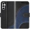 BoxTii Cover per Samsung Galaxy A15 4G / 5G, Custodia in PU Pelle Portafoglio, Magnetica Cover a Libro con Slot per Schede per Galaxy A15 4G / A15 5G, Nero