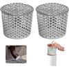 RIRIDAMAI 2 Pezzi Filtro Per Pluviale In Acciaio Inox, Protezione Downsport per Grondaie 85-100mm, Filtro per Grondaia Acqua Piovana, Protezioni per Grondaie per Prevenire l'ostruzione delle foglie