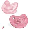 CHICCO (ARTSANA SPA) CHICCO GOMMOTTO SILICONE ROSA 6-16 MESI 2 PEZZI