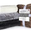 CelinaTex Alaska Coperta soffice Pelliccia Finto Pelo di Visone Coperta Double Face Pile Polar 150x200 cm Nero