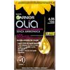 Garnier Olia Tinta Capelli, Colorazione Permanente Senza Ammoniaca, Fragranza Delicata, Copre il 100% dei Capelli Bianchi, Oli di Fiore di Origine Naturale, Castano Chiaro Cioccolato