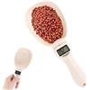 BTFO Cucchiaio con Bilancia Digitale, Cucchiaio Dosatore Elettronico Portatile Cucchiaio Pesa Alimenti ad Alta Precisione da 800g/1g con Schermo LCD per Utensili da Cucina(Bianco Sporco)