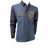 Aeronautica Militare Polo PO1890 Frecce Tricolori da Uomo, Maglia, Camicia, Manica Lunga (IT, Testo, L, Regular, Regular, 94678 Avio-Blu Navy)