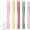 BOXOB 5pz Spazzola per Palpebre con Silicone Morbido, Spazzola Scrub del Margine Palpebrale Strumento Eyelid Brush per Palpebre Sensibili Rimuove Detriti Sporco Olio Occhi Secchi Alleviando