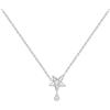 ANIA HAIE Collana da donna Melodic Poet Sparkling Star Drop, in argento Sterling con ciondolo a forma di stella incastonato con zirconi, lunghezza 40 cm + estensione di 5 cm, confezione regalo inclusa