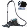 Hoover BR 30 Traino senza Sacco Breeze, Nero/Verde/Grigio Fumo con Kit Filtri Extra