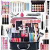 MKNZOME Kit per Trucco Completo, 34 Pezzi Cosmetico Valigetta per Principianti con Ombretti Correttore Rossetto Lucidalabbra Fard ecc - Sorpresa Regalo Trousse di Trucchi, per l'uso quotidiano e viaggio#1