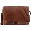 STILORD "Curtis" Borsa Messenger in Pelle Professionale Cartella Insegnanti Portadocumenti Donna Uomo Capiente da Lavoro Colore:andorra - marrone