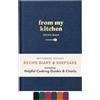 Betterday Studio Betterday - Libro di ricette vuoto, diario per le tue ricette di pasti | Diario con copertina rigida di qualità, formato A5, per registrare ingredienti, metodi, note orarie, ben organizzato