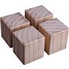 pingping1991 Rialzi Di Letto In Legno, Rialzi Per Mobili Sollevatori Per Letti Piedi Per Mobili, Aggiungi Altezza Di 10cm,Per Cabinet Divano Letto Tavolo,Set Di 4(Size:5×5×10cm)