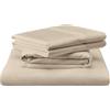 TEMPUR-PEDIC TEMPUR Luxe - Set di lenzuola in cotone egiziano, per letto king, colore: arenaria