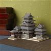 ki-gu-mi Matsumoto Castle Wooden Art 3D Puzzle versione a colori dal Giappone...