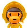 Medicom Toy A BATHING APE BAPE STAR WARS C3PO Baby Milo Figure Medicom Toy Character Goods