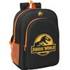 safta JURASSIC WORLD - Zaino scolastico per bambini, adatto a carrozzina, comodo e versatile, qualità e resistenza, 33 x 14 x 42 cm