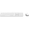 Hama Set di mouse per tastiera, wireless (Multi-Device 2,4 GHz tramite ricevitore USB + 2 X Bluetooth per PC, laptop, tablet, portata 10 m, layout tedesco QWERTZ, nessun rumore di clic, funzionamento