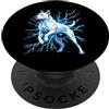 Dogo Argentino Dog Lover Electric Art Dogo Argentino Electric Power Dog Razza Art PopSockets PopGrip Adesivo
