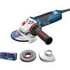 Bosch Professional 060179P002 Smerigliatrice Angolare GWS 19-125 CIE, da 125 mm, con Regolazione della Velocità, Kickback Stop, Confezione in Cartone, 1900 W