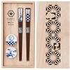 YAMAKA PEANUTS Snoopy Digger Set di coppie di bacchette (scatola di legno inclusa) S...