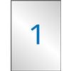Apli Etiquetas Metalizadas Plata 210.0 x 297.0mm 20 Hojas