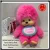 Sekiguchi Ciondolo portachiavi bambola peluche rosa bacche serie MONCHHICHI Colors nuov...