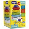 Chicco gioco 2 in 1 torre degli anelli per bambini di età 3-36 mesi