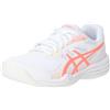 ASICS Court Slide 3, Sneaker Donna, Bianco/Corallo Sole, 35.5 EU