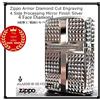 Zippo Accendino Zippo Armor taglio diamante incisione lavorazione 4 lati finitura s...