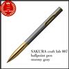 SAKURA craft lab 007 Penna a sfera inchiostro gel girevole LGB4005 JAPAN grig...