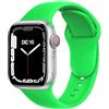 ELETTRONEO C1B Cinturino per Apple Watch Ultra 3 2 49mm, Serie 11 10 46mm, 9 8 7 45mm 41mm, SE 6 5 4 44mm 40mm, 3 2 1 42mm 38mm Donna Uomo Band Bracciale Sport Silicone, Verde Fluorescente
