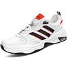 adidas Uomo Strutter Shoes, Cloud White Core Black Active Red, 46 EU