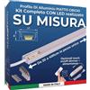 Barra LED Profilo Alluminio Piatto Grigio SU MISURA al centimetro da 20 a 400cm