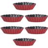 HOMSFOU 6 Pezzi Mini Vassoio Per Cupcake Piccoli Per Crostate Stampo Budino Mini Teglia Per Muffin Stampo Per Crostata Alluovo Riutilizzabile Mini Casseruola Biscotto Guscio D'uovo