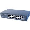 deXlan - Switch - non gestito - 16 x 10/100/1000 - montabile in rack