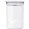 Guzzini - Barattolo ovale salva freschezza con scritta 'Sugar' (Bianco Latte)