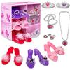 Dress Up America Il Set Da Vestire My Princess Per Bambini - Vestito Principessa Bambina Accessori Il Set Include Corona Per Ragazze, 3 Bellissime Paia Di Scarpe, Orecchini E Collana