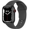 ELETTRONEO C1B Cinturino per Apple Watch Ultra 3 2 49mm, Serie 11 10 46mm, 9 8 7 45mm 41mm, SE 6 5 4 44mm 40mm, 3 2 1 42mm 38mm Donna Uomo Band Bracciale Sport Silicone, Grigio Spazio
