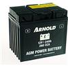 ARNOLD AGM - Batteria di avviamento AZ104, 12 V, 24 Ah, 260 CCA per trattori tosaerba 5032-U3-0004, + polo sinistro