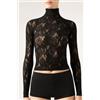Calzedonia Top In Pizzo Fiori Nero