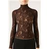 Calzedonia Top In Pizzo Fiori Marrone