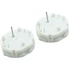 A ABSOPRO 2pz Bianco Universale X27 589 Strumento indicatore Quadro Strumenti Motore Passo-Passo per Auto Sostituzione dell'articolo