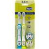 Chicco Spazzolino 3-6 anni Azzurro giallo 2 pezzi