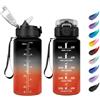 KollyKolla Borraccia Bambini 500ml, a Prova di Perdite, Borraccia con Cannuccia, 1 Clic Aperto, Borraccia Motivazionale con Scala Temporale, Riutilizzabile, Borraccia per Campeggio, Viaggio, Scuola, Lavoro