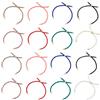 UNICRAFTALE 16 pz 16 colori Nylon Twist Cord Bracciale Making Set 22-23cm Braccialetti Scorrevoli Nylon Cord Catena Maglie Bracciale con Ottone Accessori Regolabile Bracciale Catene per Fai Da Te