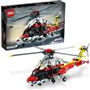 Lego Technic Airbus H175 Elicottero di Soccorso 42145 Blocchi Presenti Auto d...